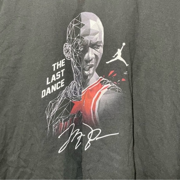 Vintage 2000s Michael Jordan T-shirt black XXL Save the last dance 100% cotton - Picture 2 of 5